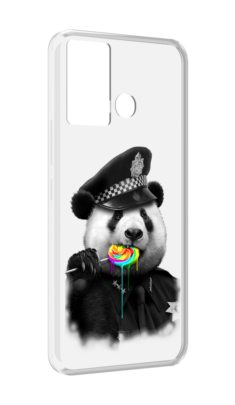 

Чехол MyPads Панда полиция для Infinix Hot 12 Play, Прозрачный, Tocco