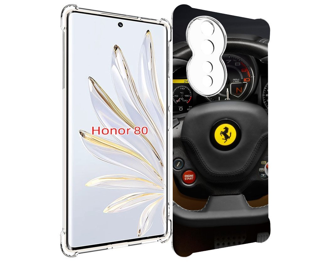

Чехол MyPads Ферарри для Honor 80, Прозрачный, Tocco