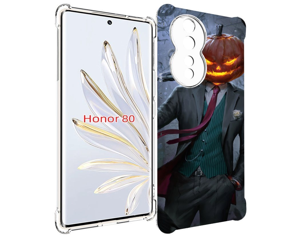

Чехол MyPads Тыква-убийца для Honor 80, Прозрачный, Tocco
