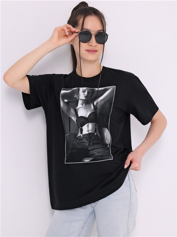 

Футболка женская Апрель ф519001010Р1 черная 88/164, Черный, ф519001010Р1