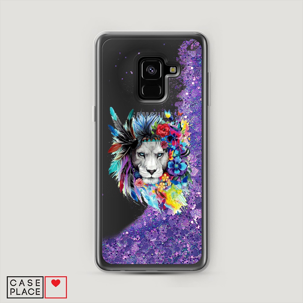 

Чехол Awog на Samsung Galaxy A8 2018 "Гавайский лев", Разноцветный, 25492-1