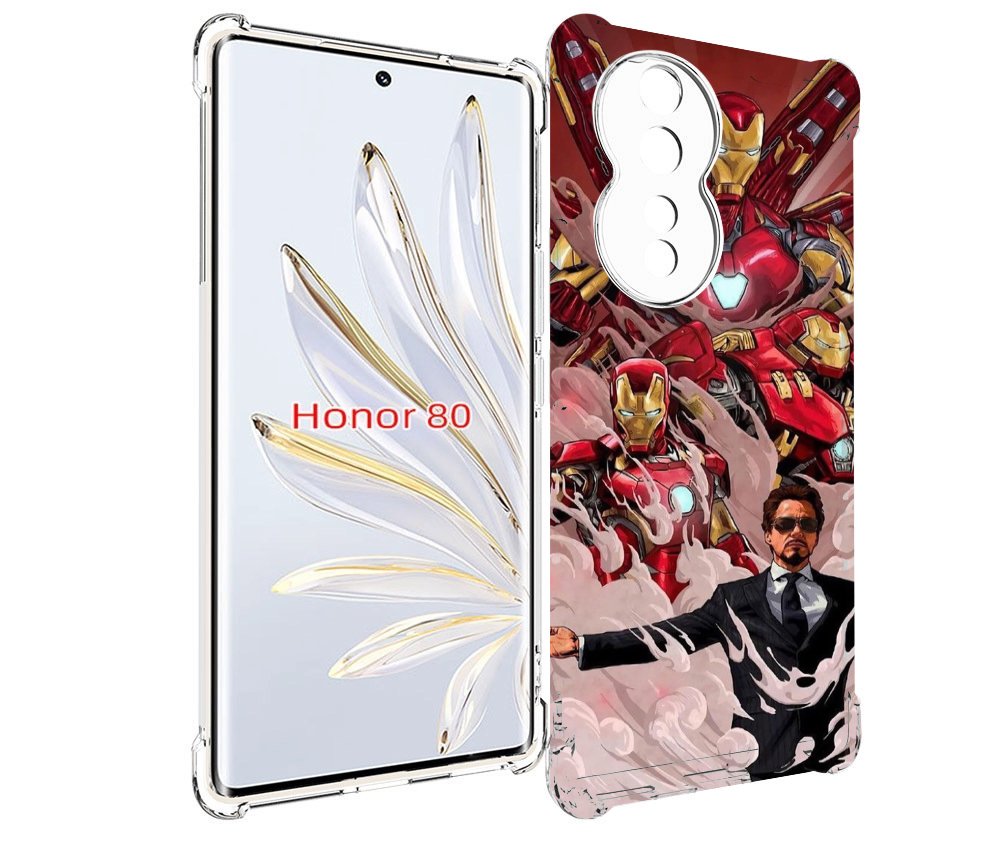 

Чехол MyPads Тони-Старк-и-костюмы для Honor 80, Прозрачный, Tocco