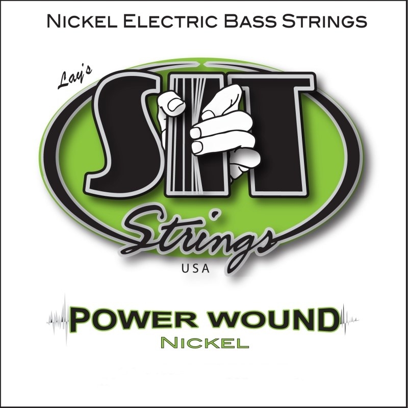 фото Струны для бас-гитары sit strings nr40100l powerwound nickel custom light 40-100