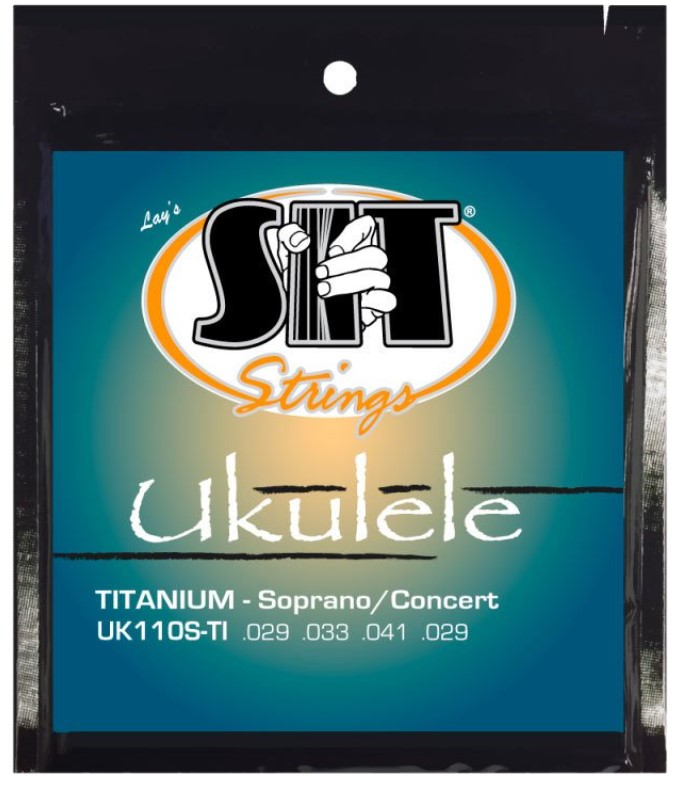 фото Струны для укулеле концерт sit strings uk110s-ti ukulele standard black soprano / concert