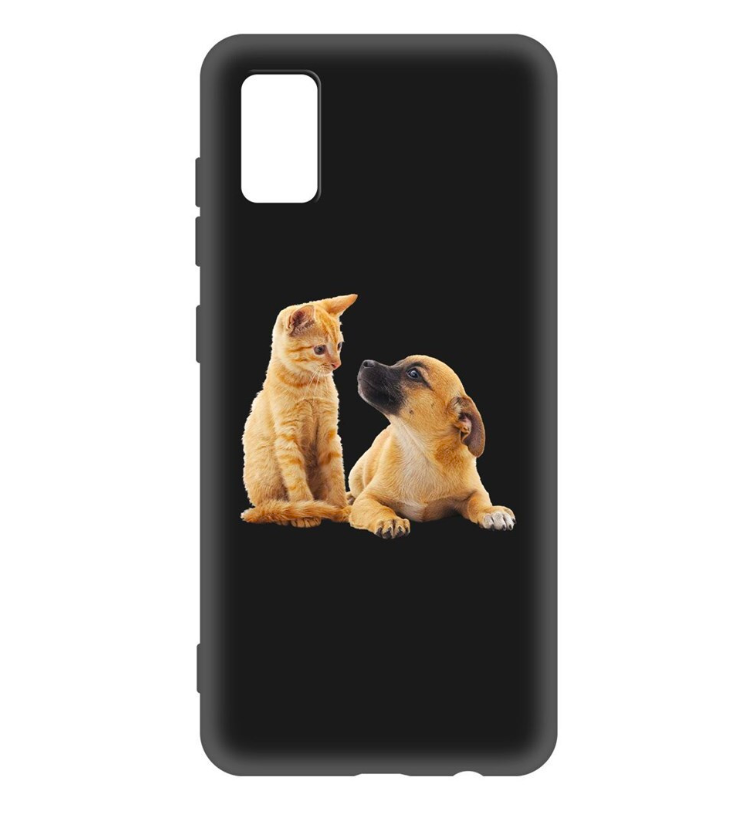 

Чехол-накладка Krutoff Soft Case Лучшие друзья для Oppo A53 (2020) черный, Разноцветный