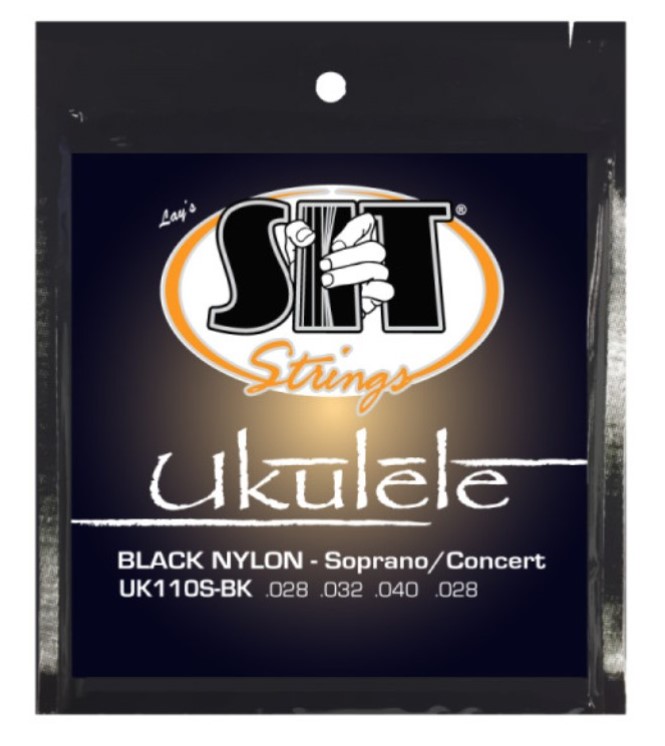 фото Струны для укулеле сопрано sit strings uk110s-bk ukulele standard black soprano / concert