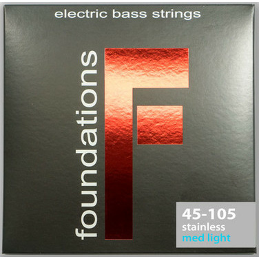 фото Струны для бас-гитары sit strings fs45105l foundations stainless steel medium-light 45-105