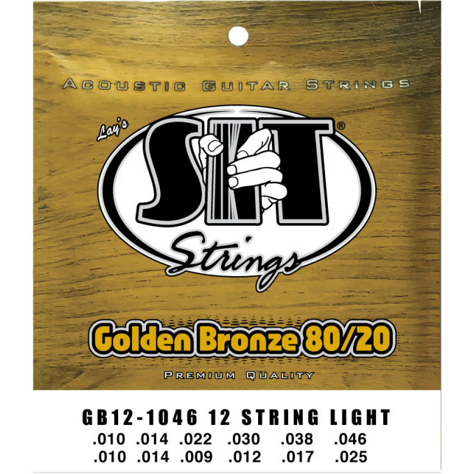 Струны SIT Strings GB121046 Golden Bronze Light 80/20 10-46 12 шт