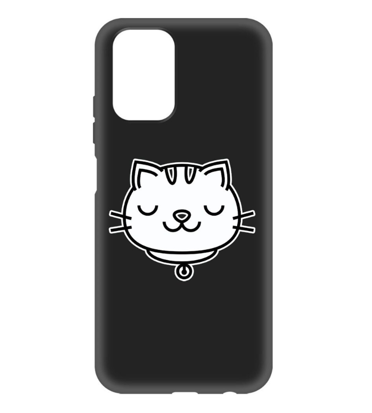 

Чехол-накладка Krutoff Soft Case Черно-белая кошка для Realme C35 черный