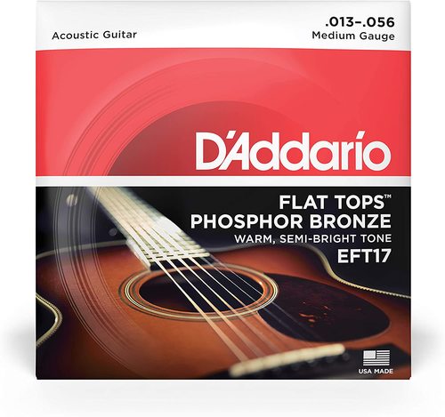 фото Струны для акустической гитары daddario eft17 d'addario