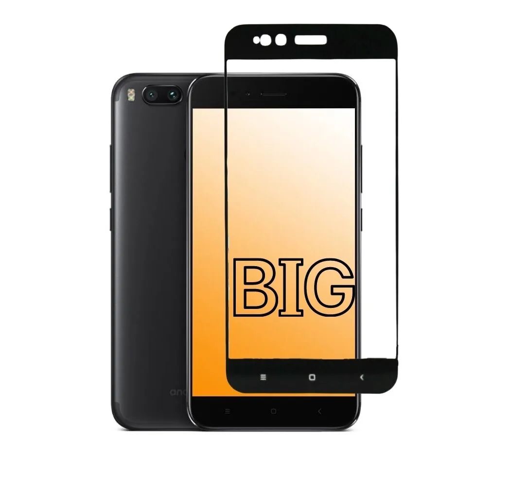 

Защитное стекло для Xiaomi Mi 5X и Mi A1 с черной рамкой, Mi 5X; Mi A1