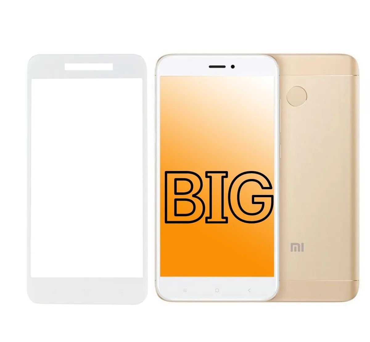 

Защитное стекло для Xiaomi Redmi 4X и Redmi 5A с белой рамкой, Redmi 4X; Redmi 5A