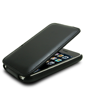 Чехол Melkco для Apple iPhone 3GS/3G - Jacka Type - (Vintage Black) - глянцевый черный