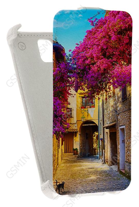 

Кожаный чехол для Huawei Y5 Armor Case (Белый) (Дизайн 83)