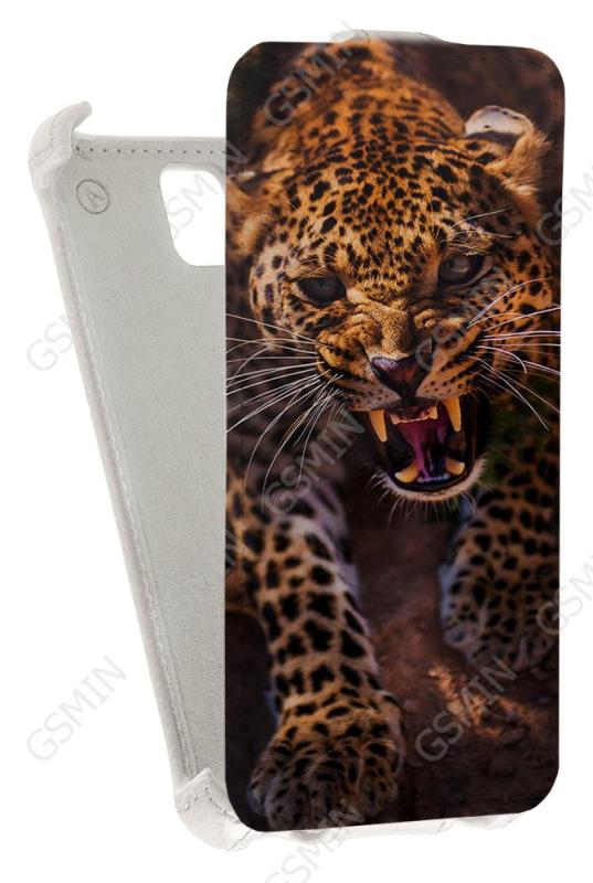 

Кожаный чехол для Huawei Y5 Armor Case (Белый) (Дизайн 147)