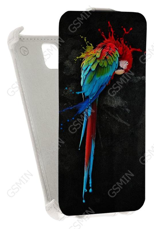

Кожаный чехол для Huawei Y5 Armor Case (Белый) (Дизайн 152)