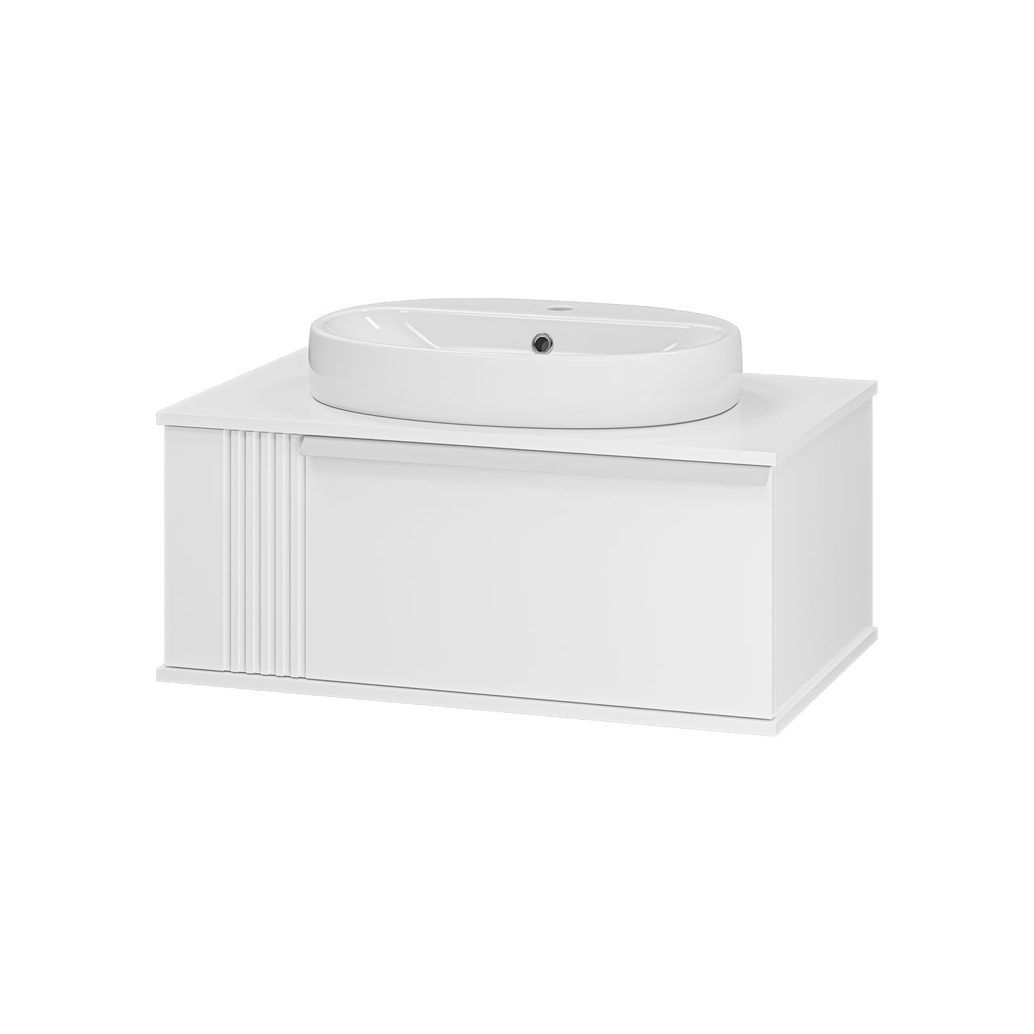 

Тумба с раковиной Brevita Savoy 80 белый, 57