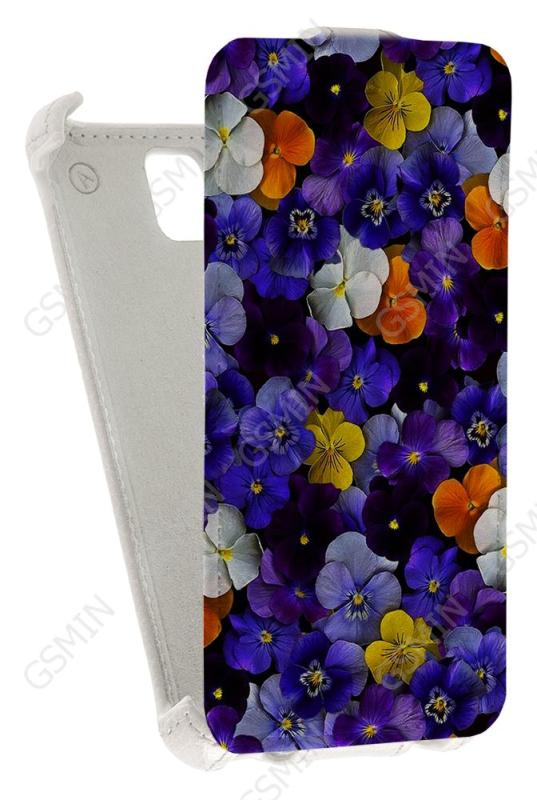 

Кожаный чехол для Huawei Y5 Armor Case (Белый) (Дизайн 145)