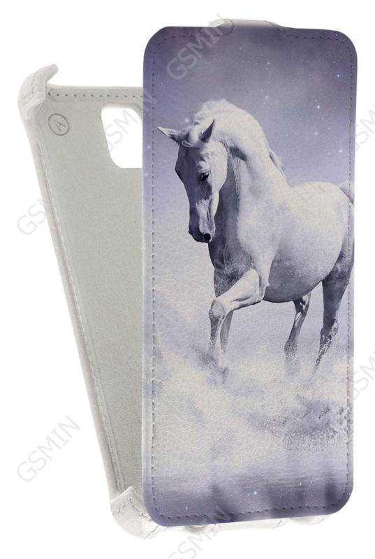 

Кожаный чехол для Huawei Y5 Armor Case (Белый) (Дизайн 117)