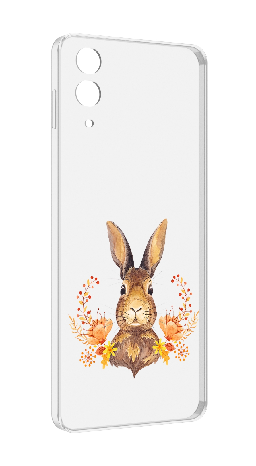 

Чехол MyPads зайка в цветах для Samsung Galaxy Z Flip 4 (SM-F721), Прозрачный, Tocco