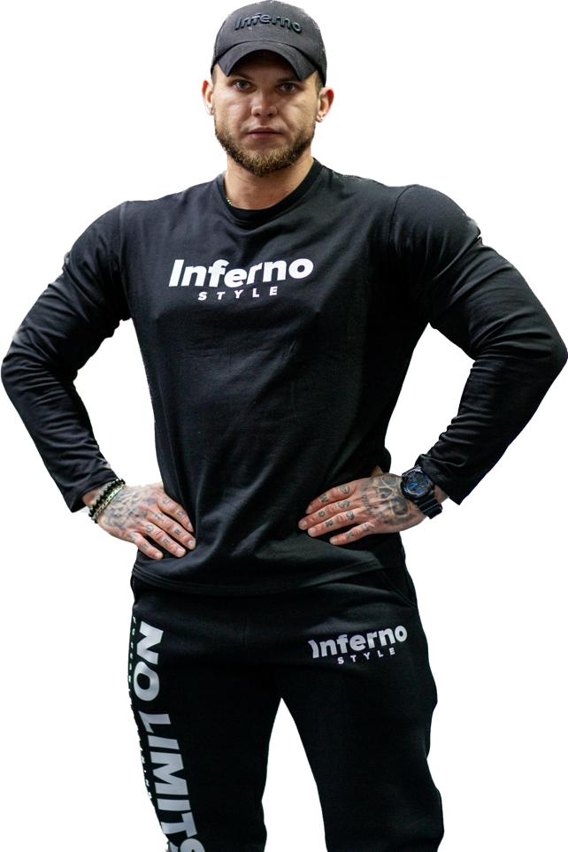 

Лонгслив мужской INFERNO style Л-001-002 черный 3XL, Л-001-002