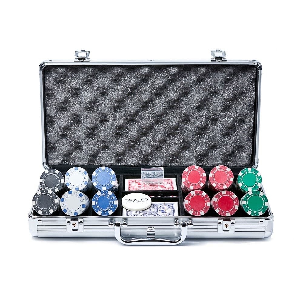 Diсe 300, Профессиональный набор для игры в покер. 300фишек по 11,5 грамм без номинала. 2