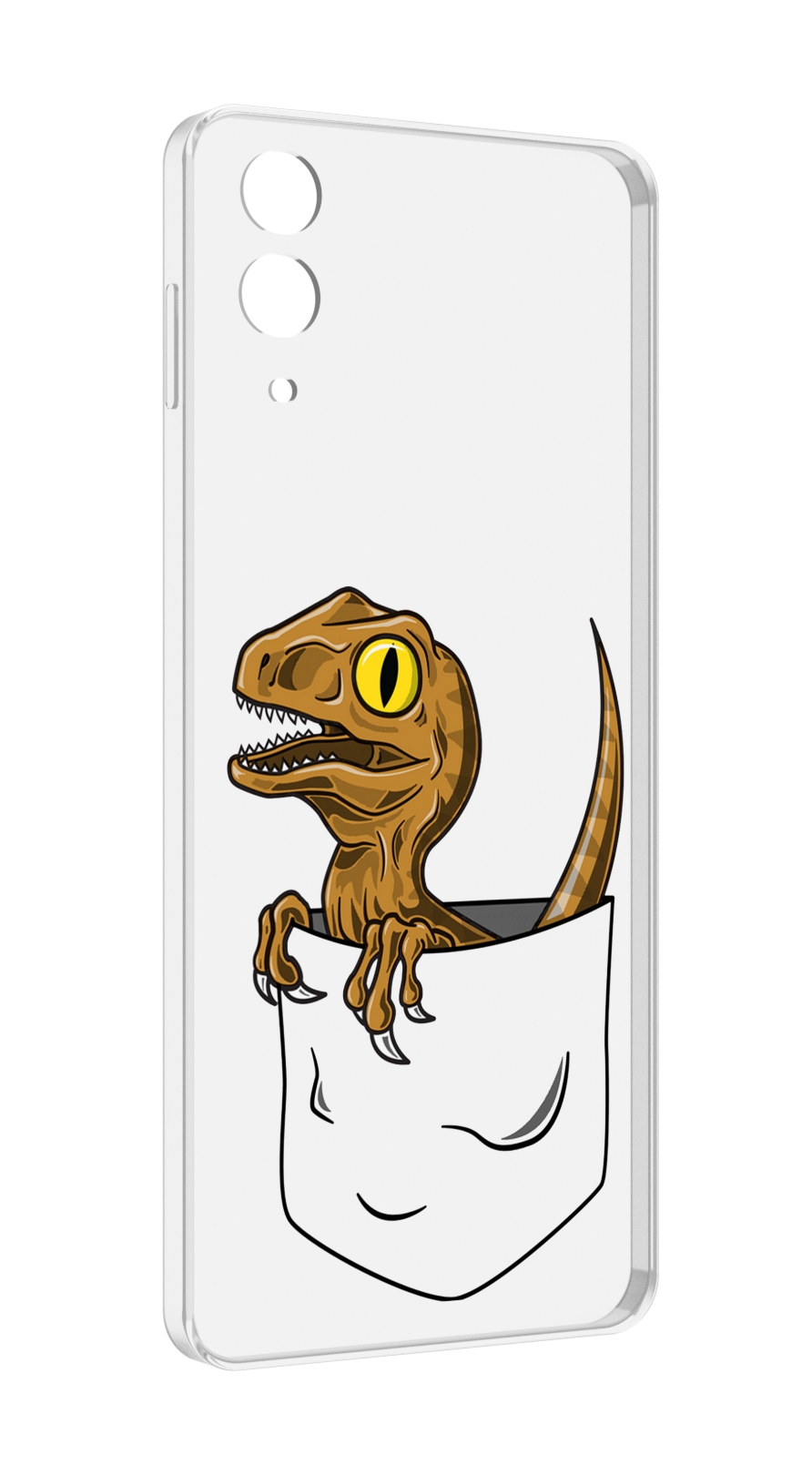

Чехол MyPads динозавр в кармане для Samsung Galaxy Z Flip 4 (SM-F721), Прозрачный, Tocco
