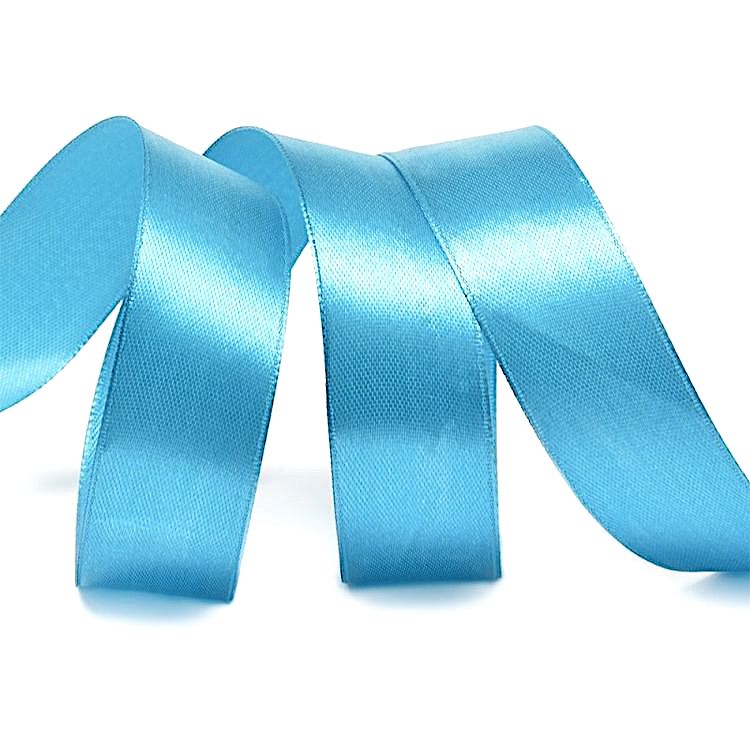 

Лента атласная 12 мм, 27 м, цвет: темно голубоцй