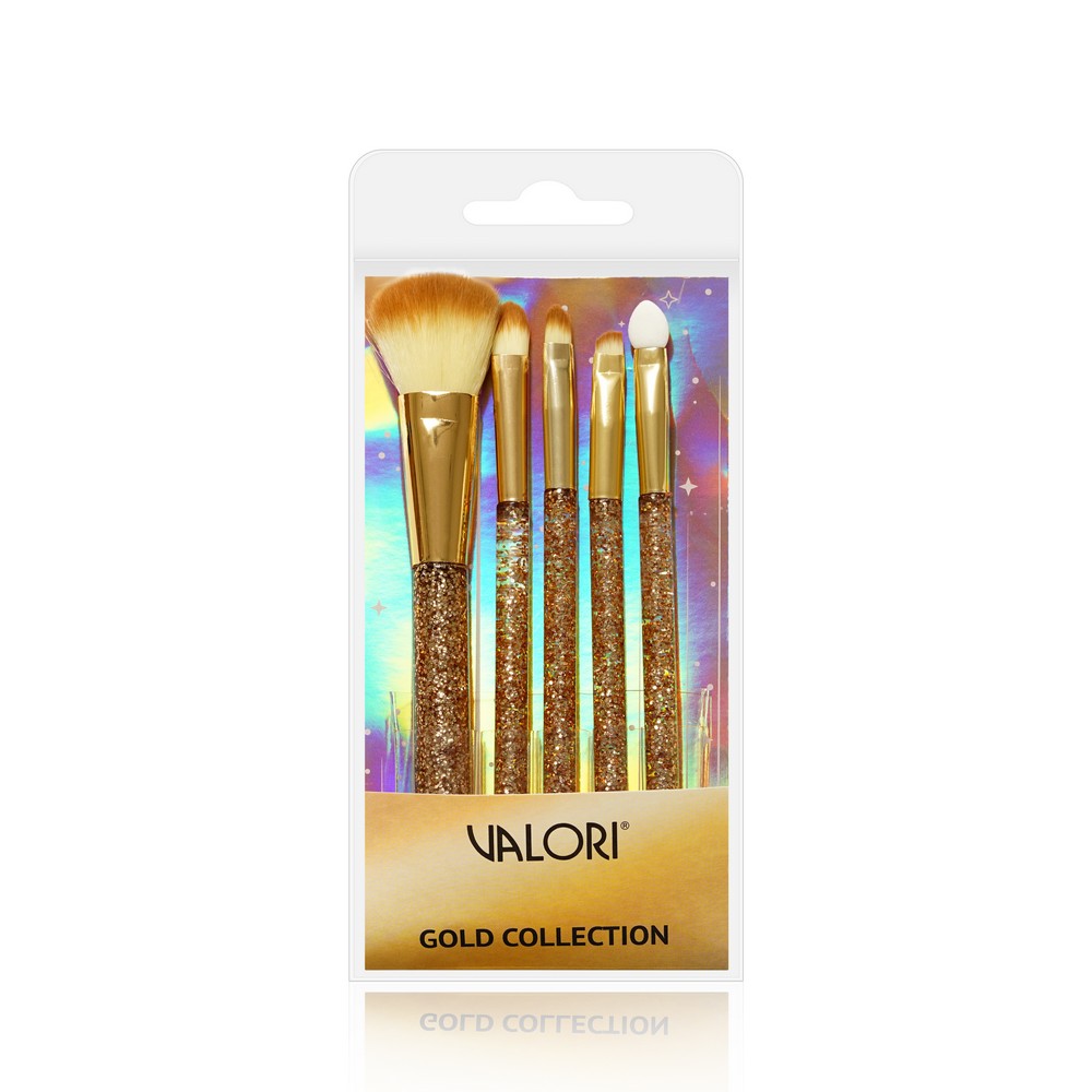 Кисти для макияжа Valori  Gold Collection  5шт