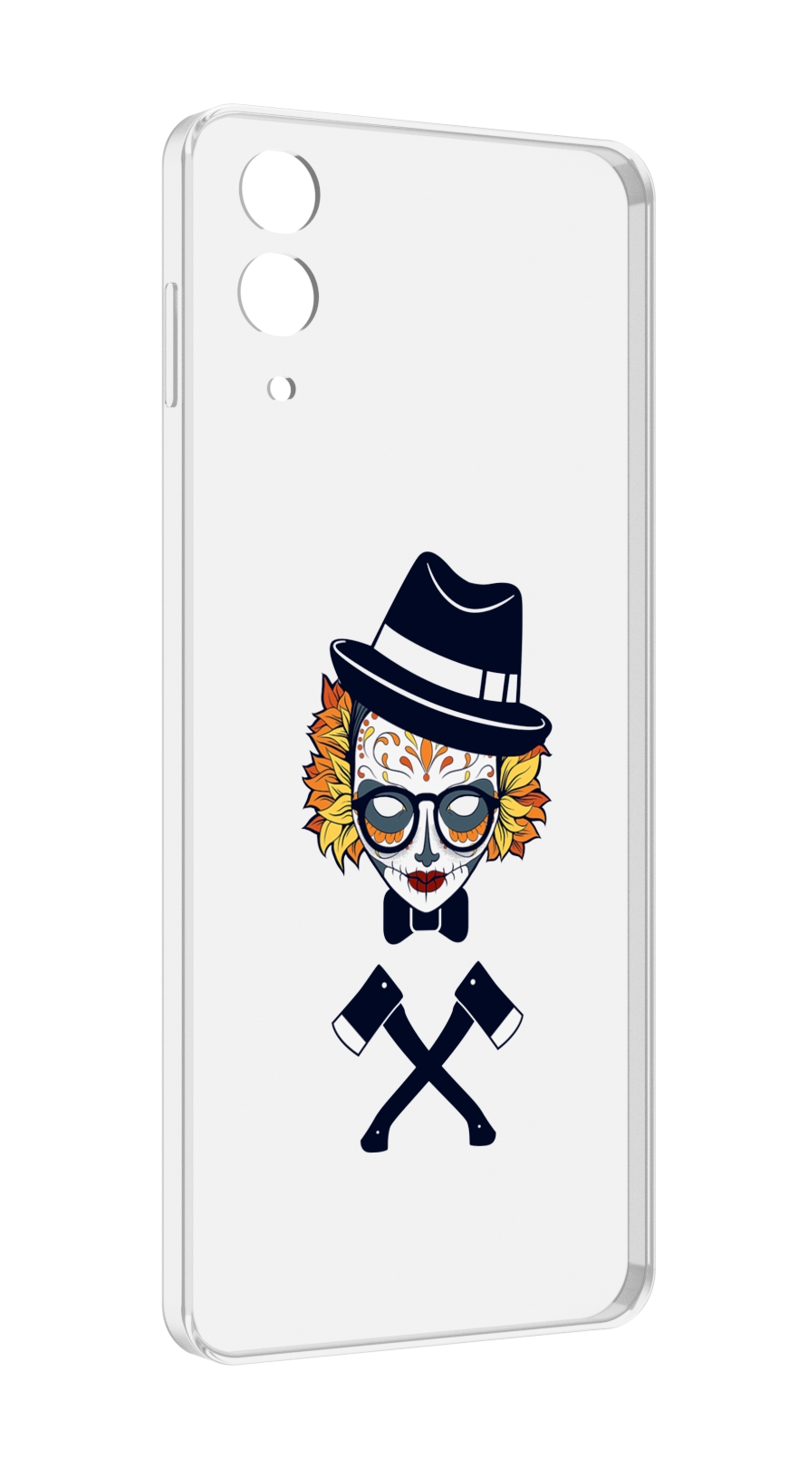 

Чехол MyPads девушка в маске с топорами рисунок для Samsung Galaxy Z Flip 4 (SM-F721), Прозрачный, Tocco
