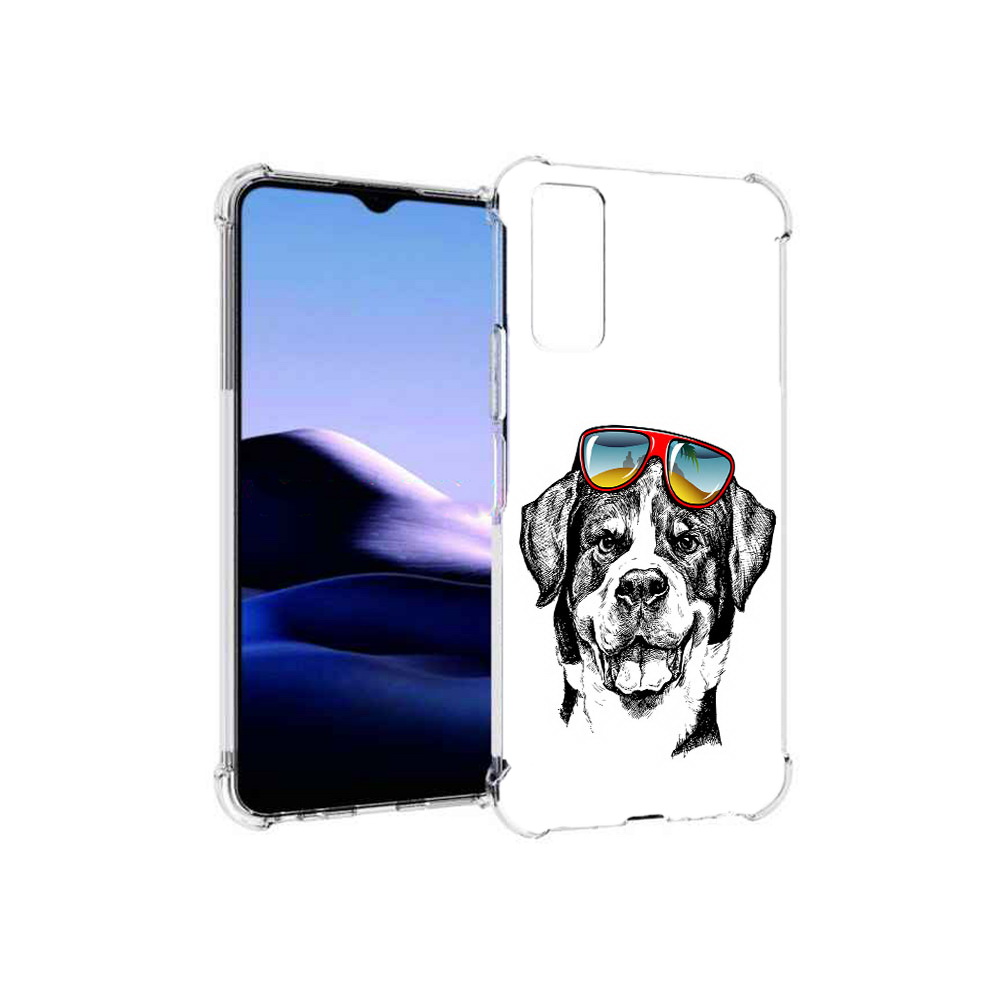 Чехол MyPads Tocco для Vivo Y20 счастливая собака (PT154038.379.631)