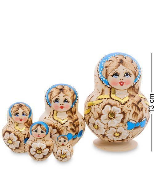 

Матрешка Народные промыслы Лазурная Груня, Бежевый, AT2170126