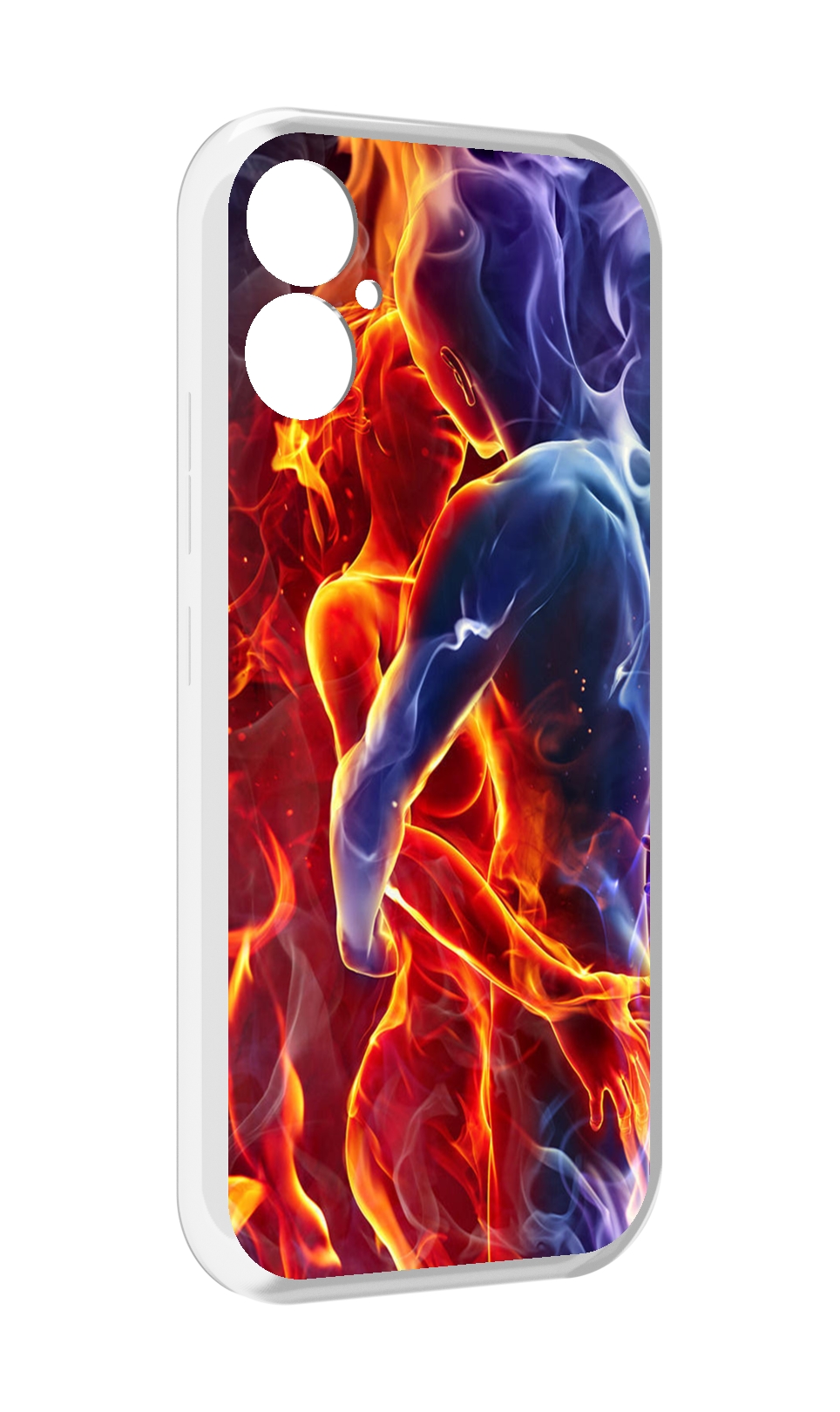

Чехол MyPads Огонь-вода для Tecno Spark 9 Pro \ Spark 9T, Прозрачный, Tocco
