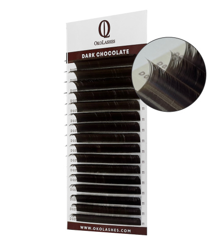 

Ресницы Oko Lashes Professional Dark Chocolate D 0.10 6-14 mix, Коричневый