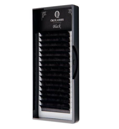 фото Ресницы oko lashes black m 0.07 14 мм