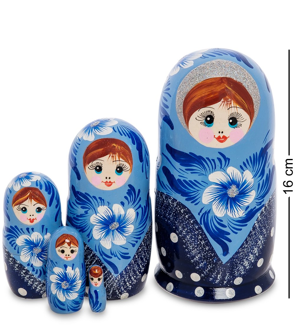 

Матрешка Народные промыслы Шурочка-снегурочка, Голубой, AT2152462