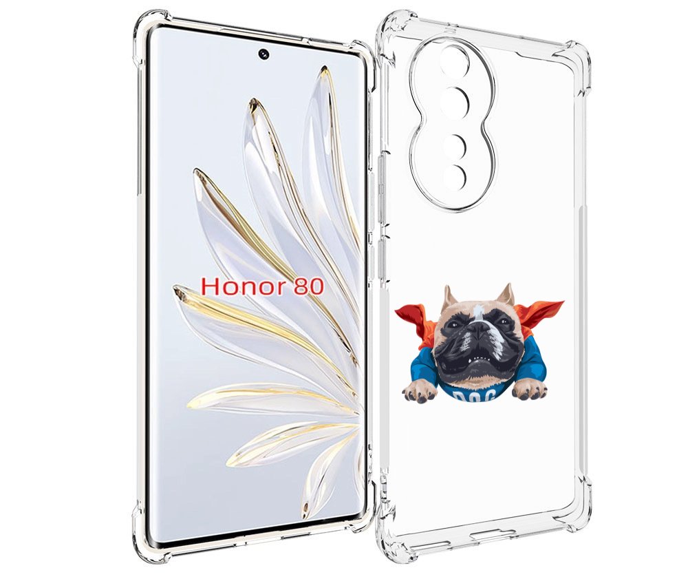 

Чехол MyPads Супер-Дог для Honor 80, Прозрачный, Tocco