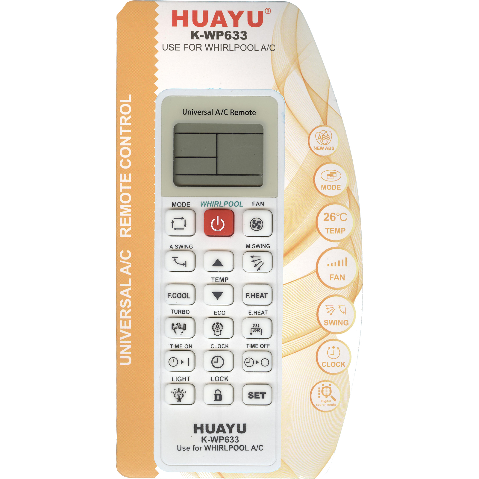 Пульт Huayu K-WP633 пульт для кондиционеров samsung huayu k sa1089