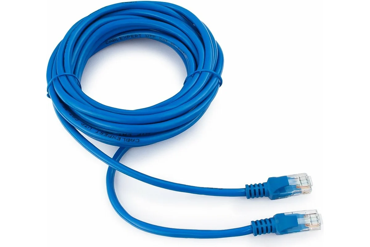 

Патч-корд Cablexpert RJ-45 - RJ-45 5м синий, PP12-5M/B