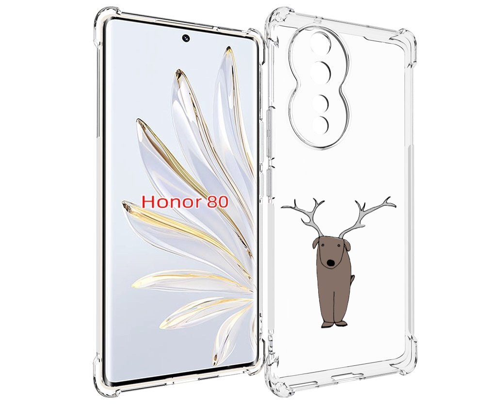 

Чехол MyPads Собака олень для Honor 80, Прозрачный, Tocco