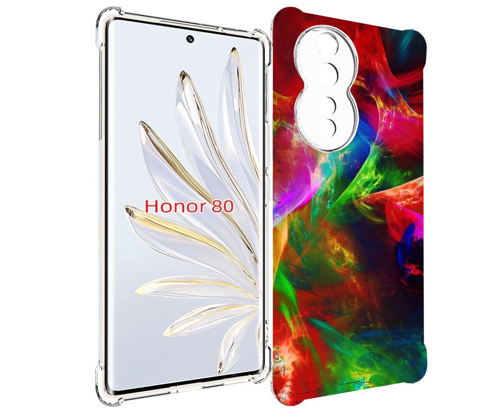 

Чехол MyPads Сияние-красок для Honor 80, Прозрачный, Tocco