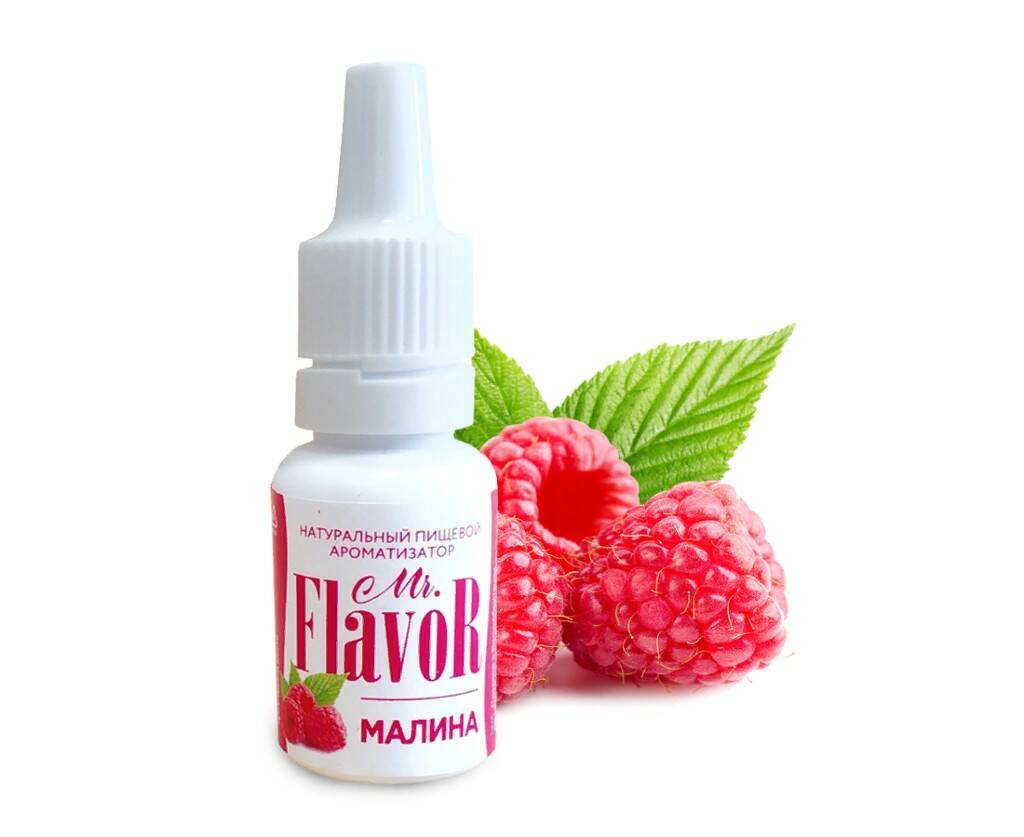 

Ароматизатор натуральный жидкий Малиновая ваниль Mr.Flavor, 10 мл.