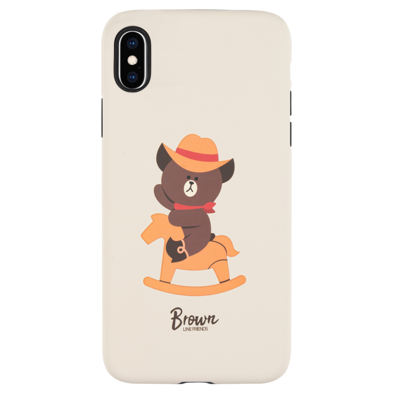 фото Чехол для iphone x xs lucky brown из серии line friends, stone