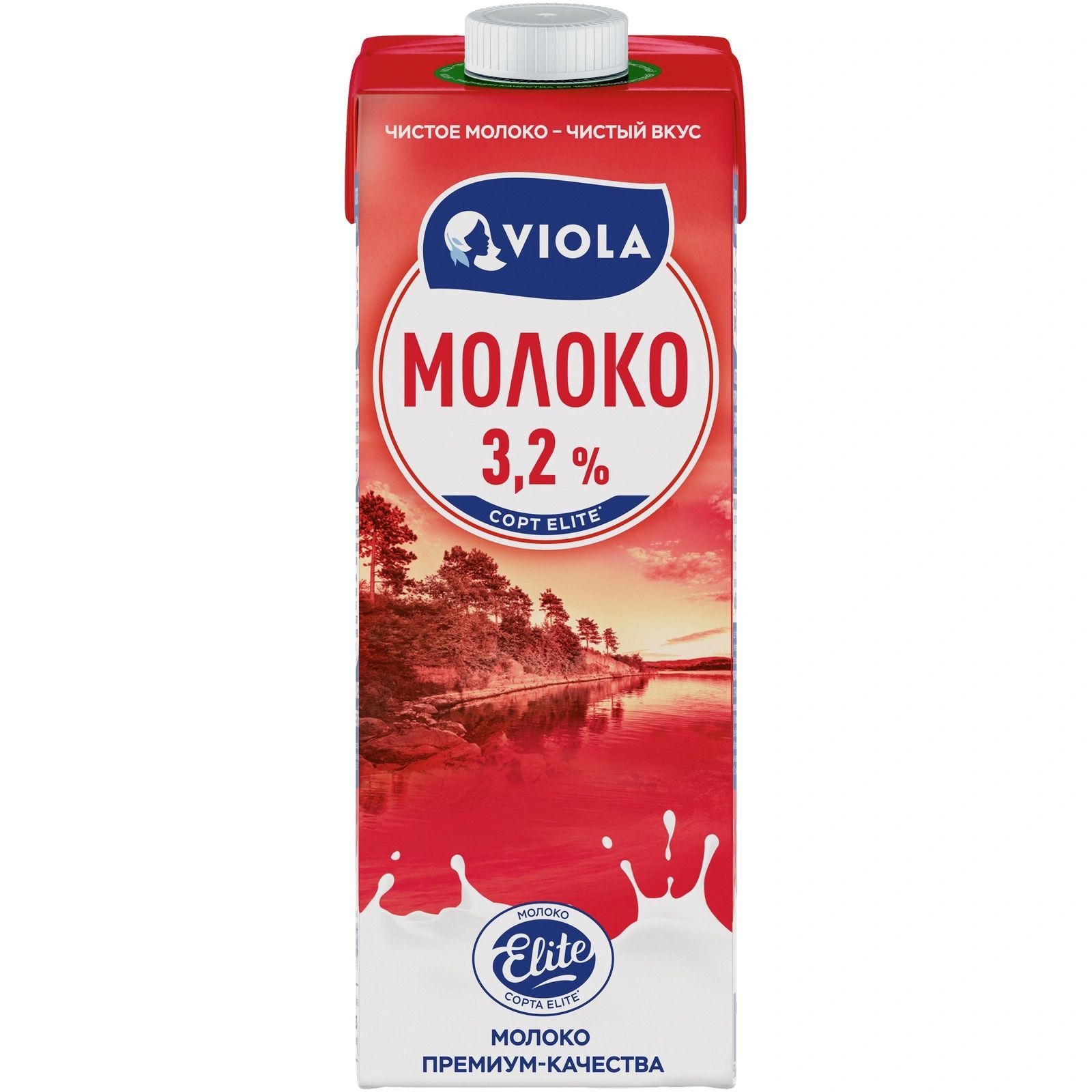 Молоко Viola ультрапастеризованное 3,2%, 973 мл