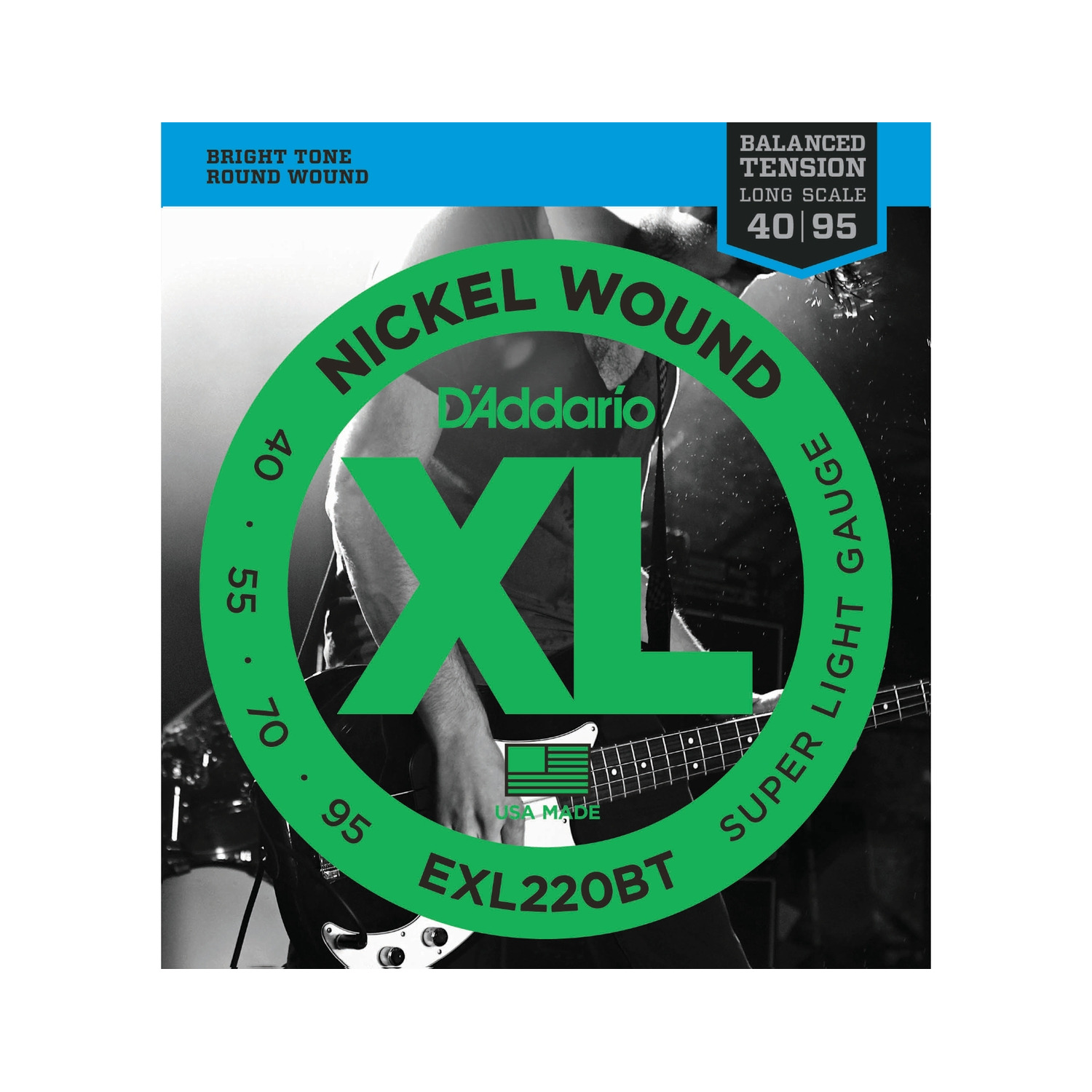 фото Струны для бас-гитары daddario exl220bt d'addario