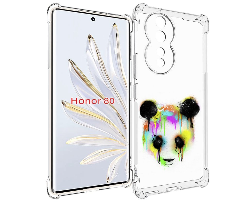 

Чехол MyPads Радужная панда для Honor 80, Прозрачный, Tocco