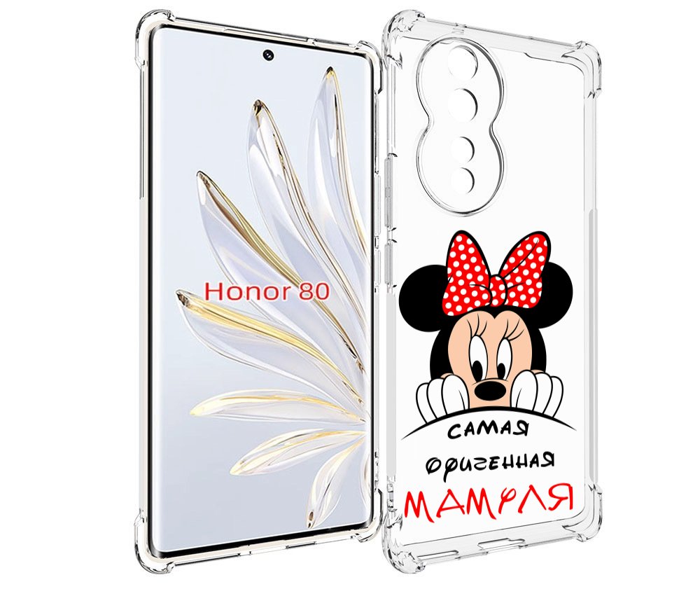 

Чехол MyPads Самая лучшая мамуля Мини Маус для Honor 80, Прозрачный, Tocco