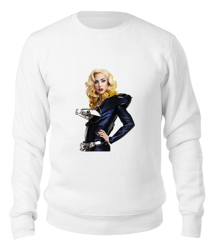 

Свитшот унисекс Printio Lady gaga the best белый XS, Lady gaga the best