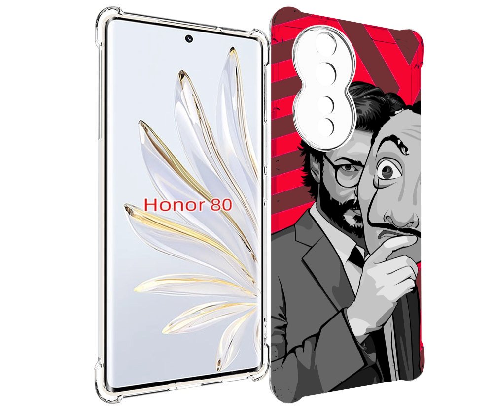 

Чехол MyPads Профессор-бумажый-дом для Honor 80, Прозрачный, Tocco