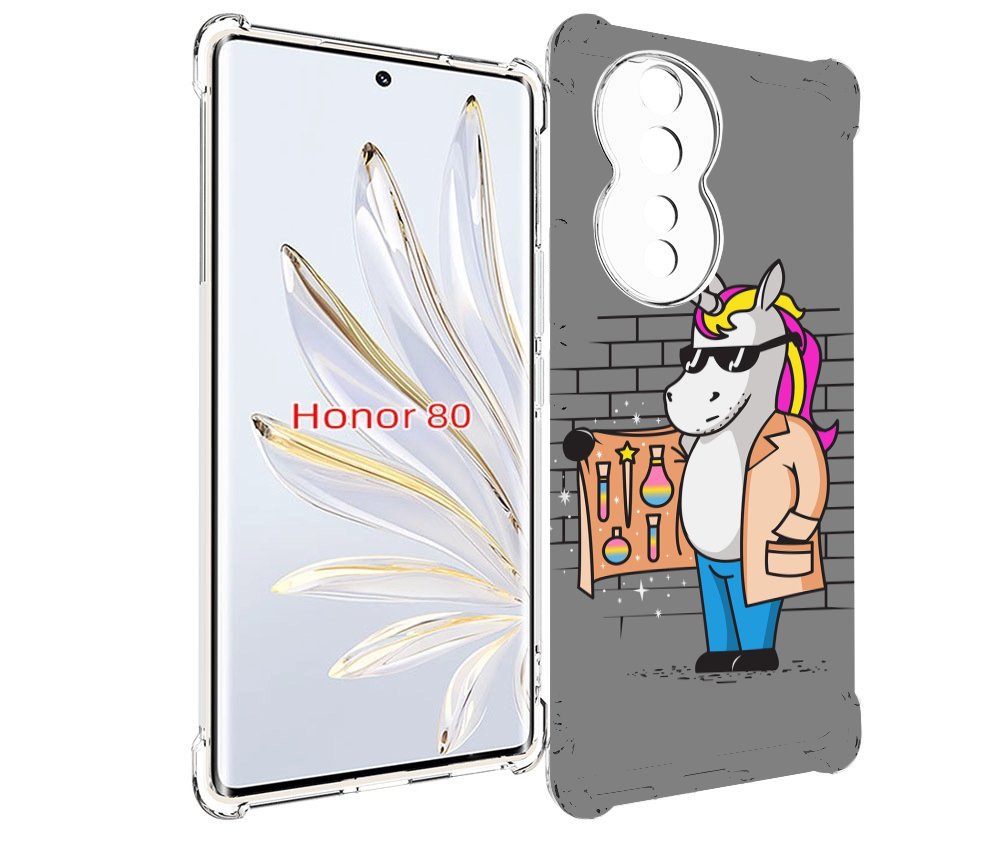 

Чехол MyPads Продавец-единорог для Honor 80, Прозрачный, Tocco